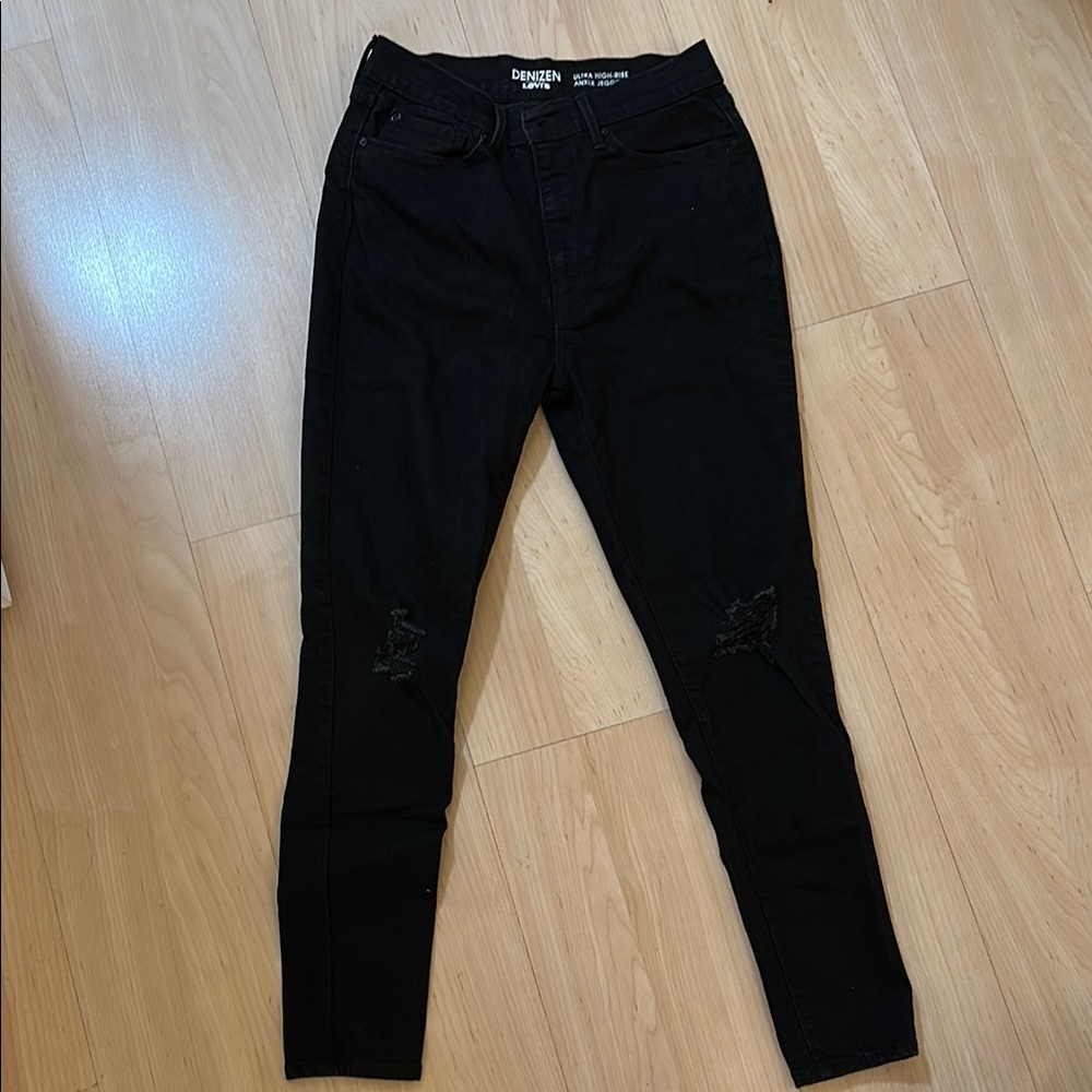 Denizen by Levi's Black Ripped Jeans